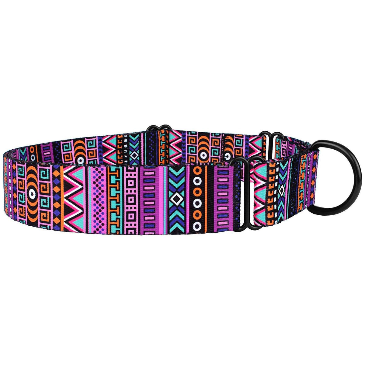 Martingale Dog Collar Nylon Tribal Pattern Adjustable Heavy Duty M733