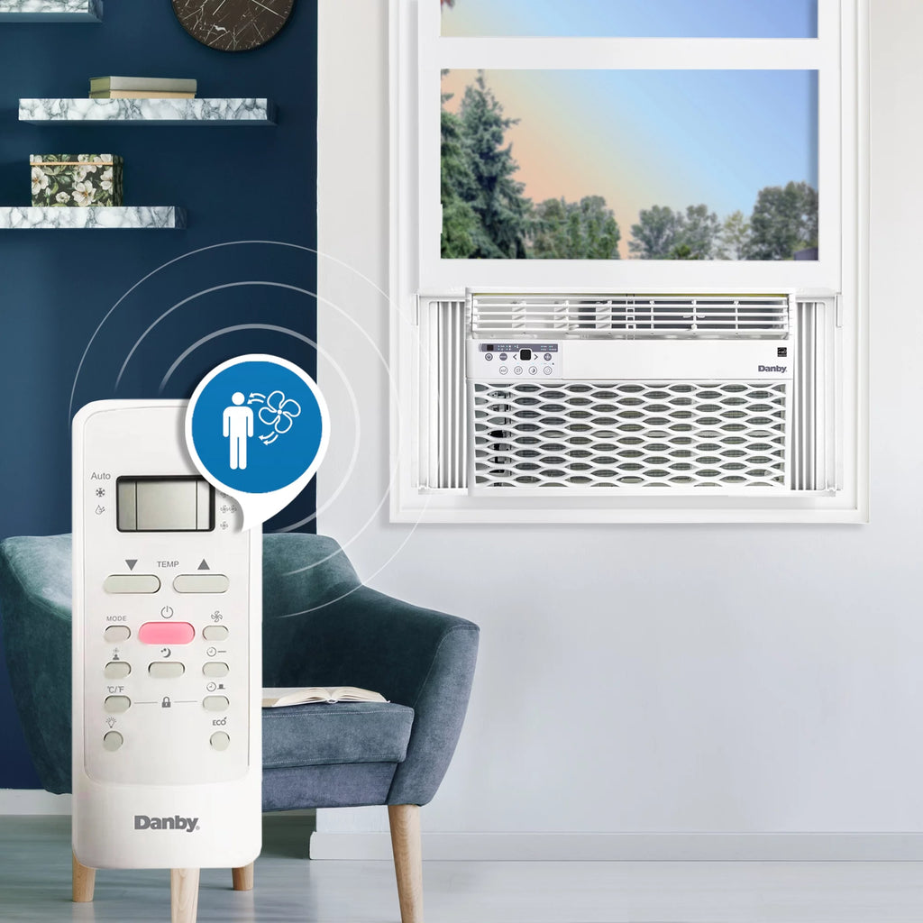 8,000 BTU White Window Air Conditioner with Remote K620