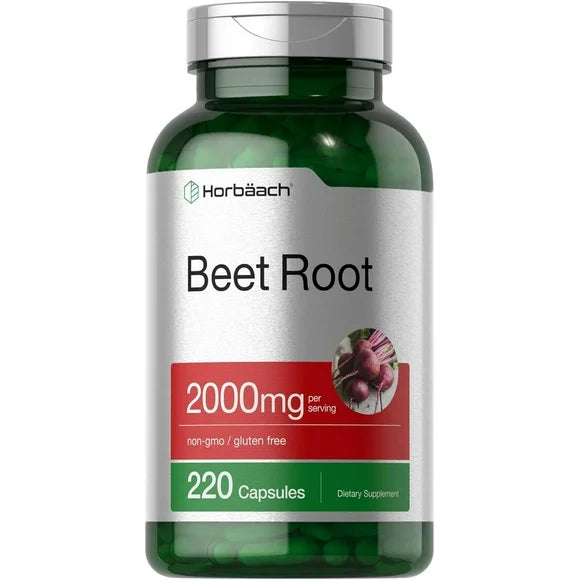 Beet Root Capsules 2000mg 220 Pills Non-GMO Gluten Free Supplement A3720