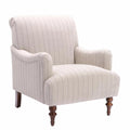 Beige Polyester Fabric Arm Chair O63731