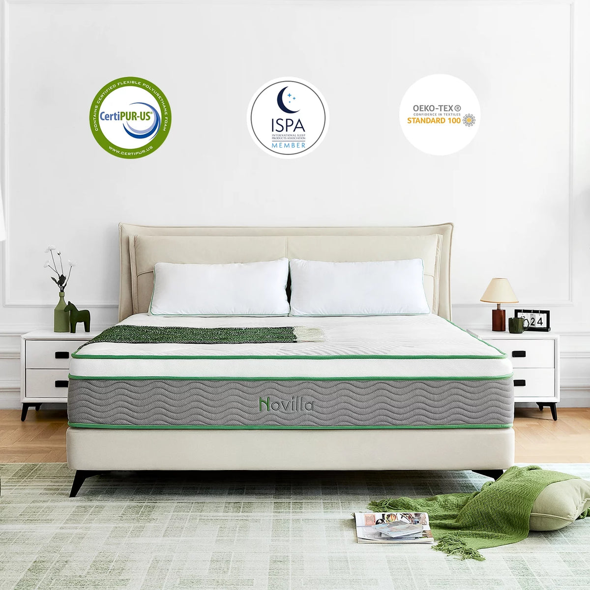 Queen Size Memory Foam Hybrid Mattress Z50944
