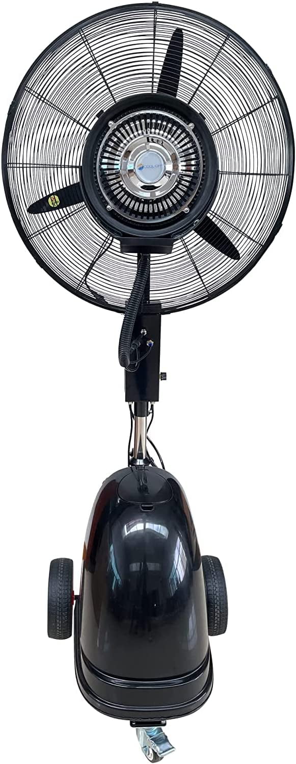 Oscillating Misting Pedestal Fan 12 Gallon 3 Speed 26 inch Black X533