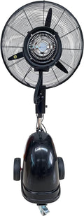 Oscillating Misting Pedestal Fan 12 Gallon 3 Speed 26 inch Black X533