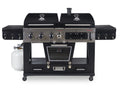 Gas and Charcoal Combo Grill with Electric Smoker F44844