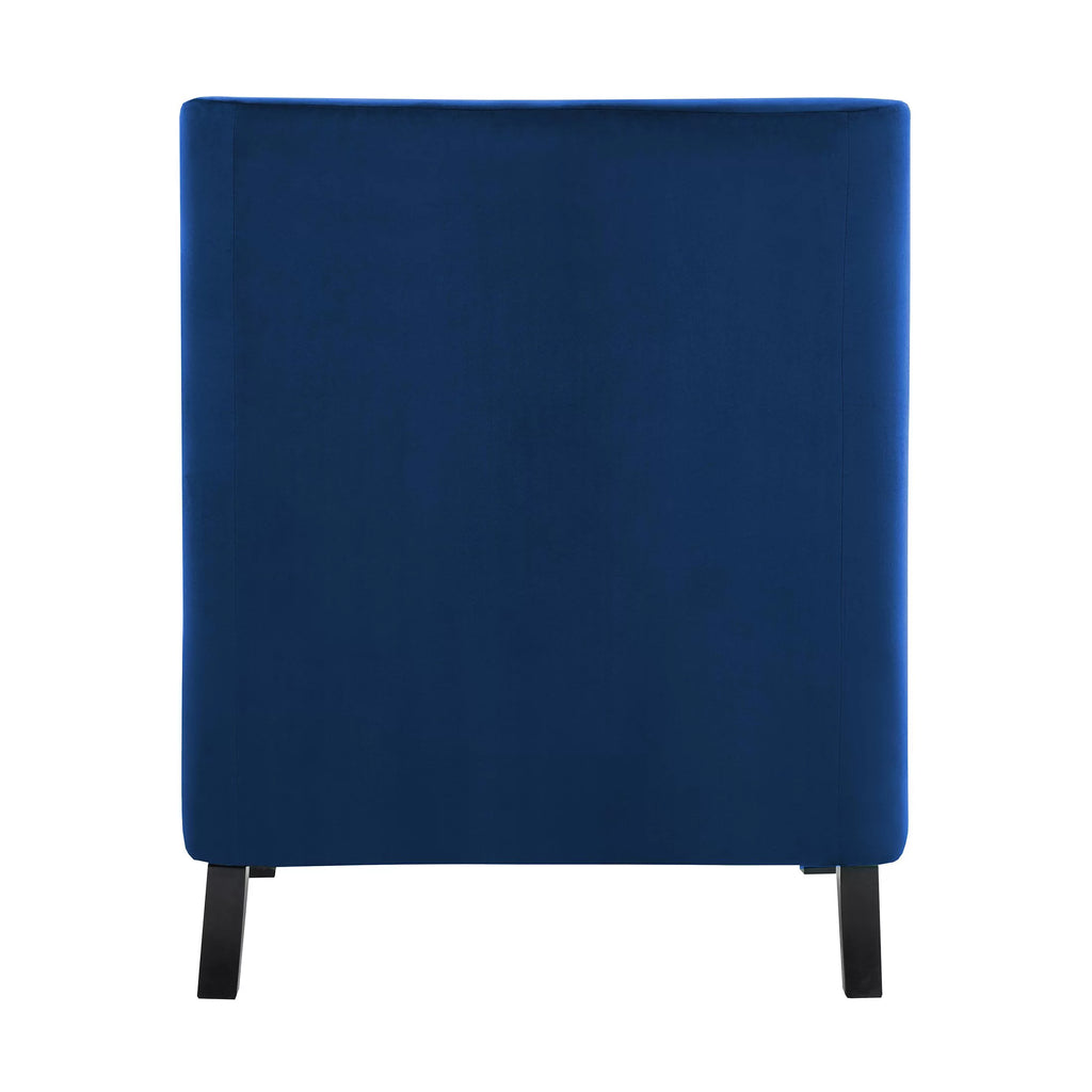 Navy Blue Velvet Upholstered Accent Chair L895867