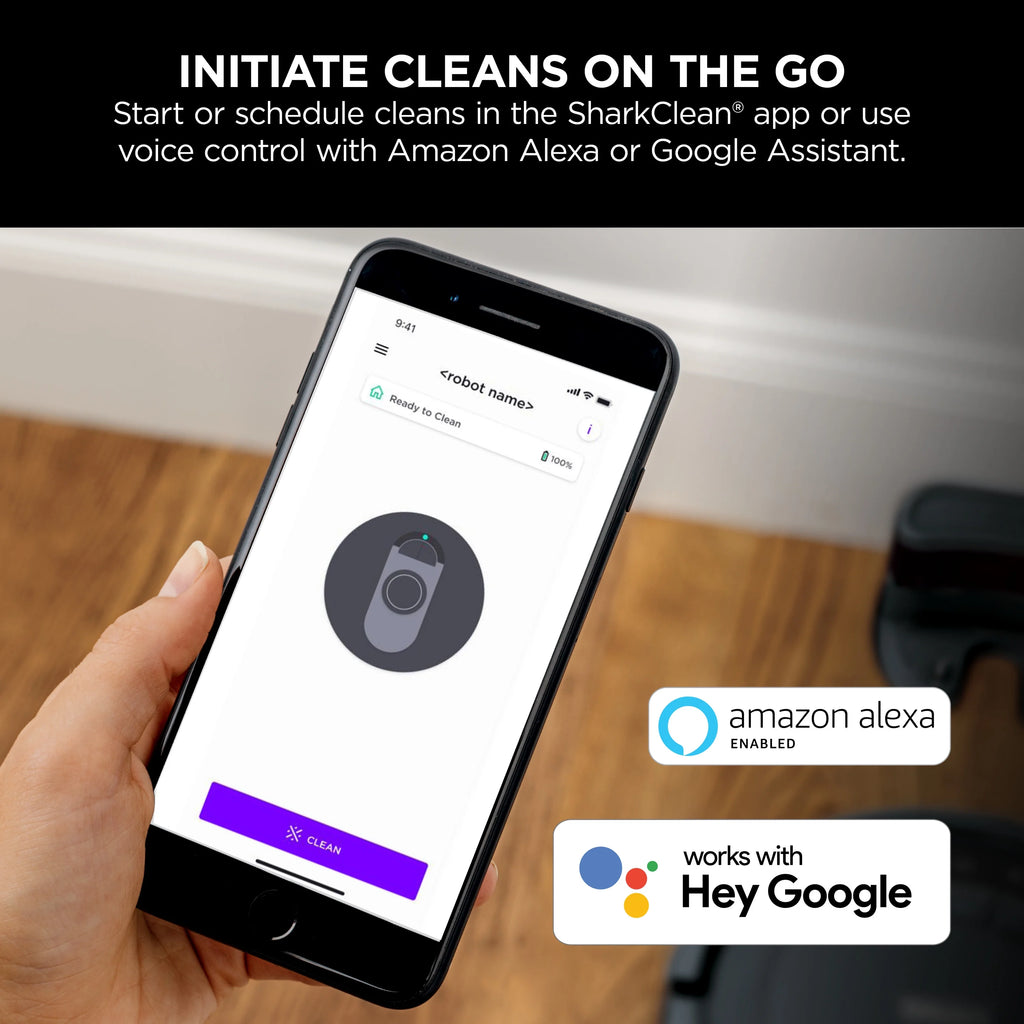 Black Wi-Fi Connected Robot Vacuum I592111