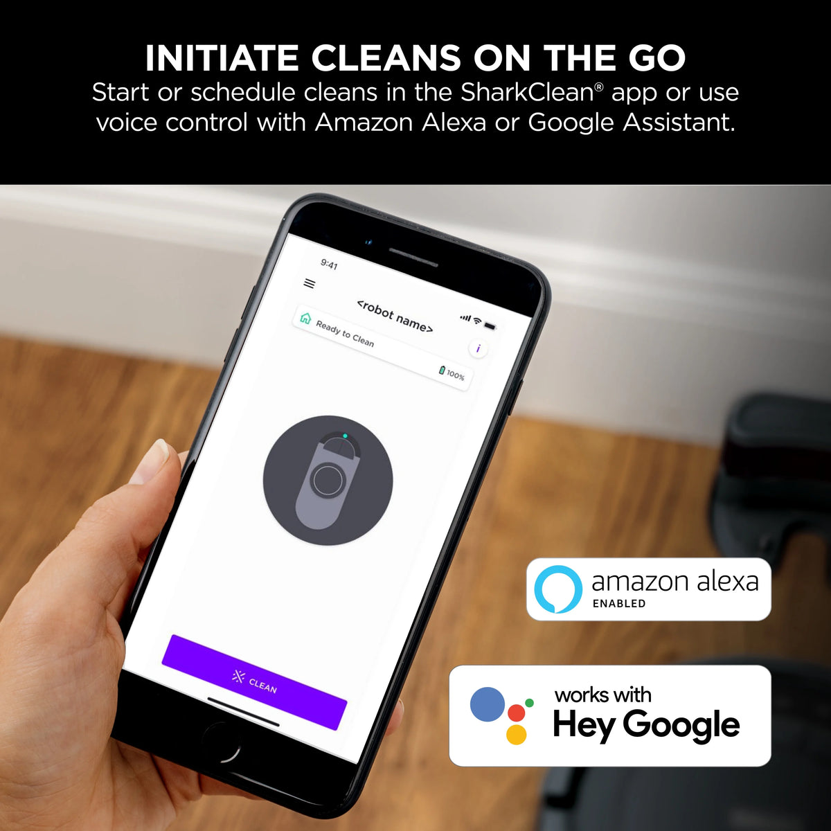 Black Wi-Fi Connected Robot Vacuum I592111