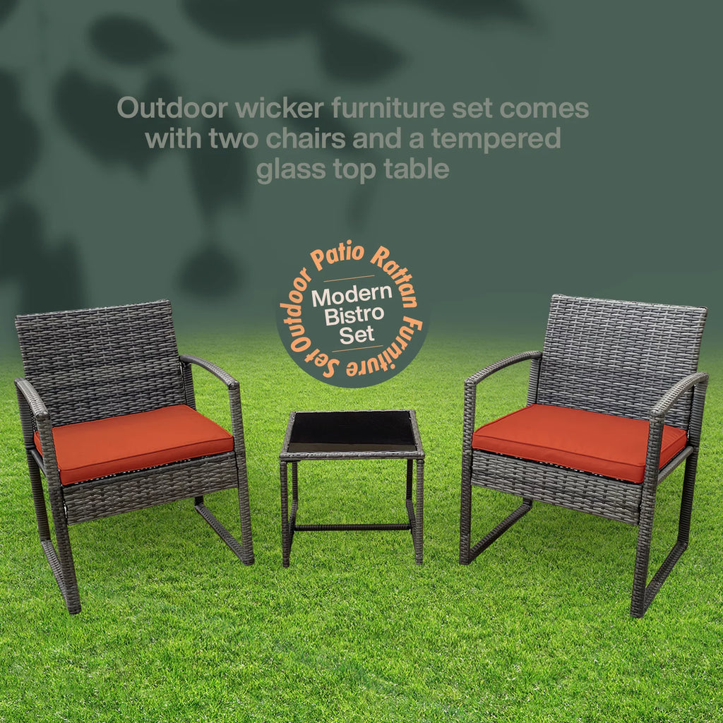 3-Piece Rattan Furniture Set D28404