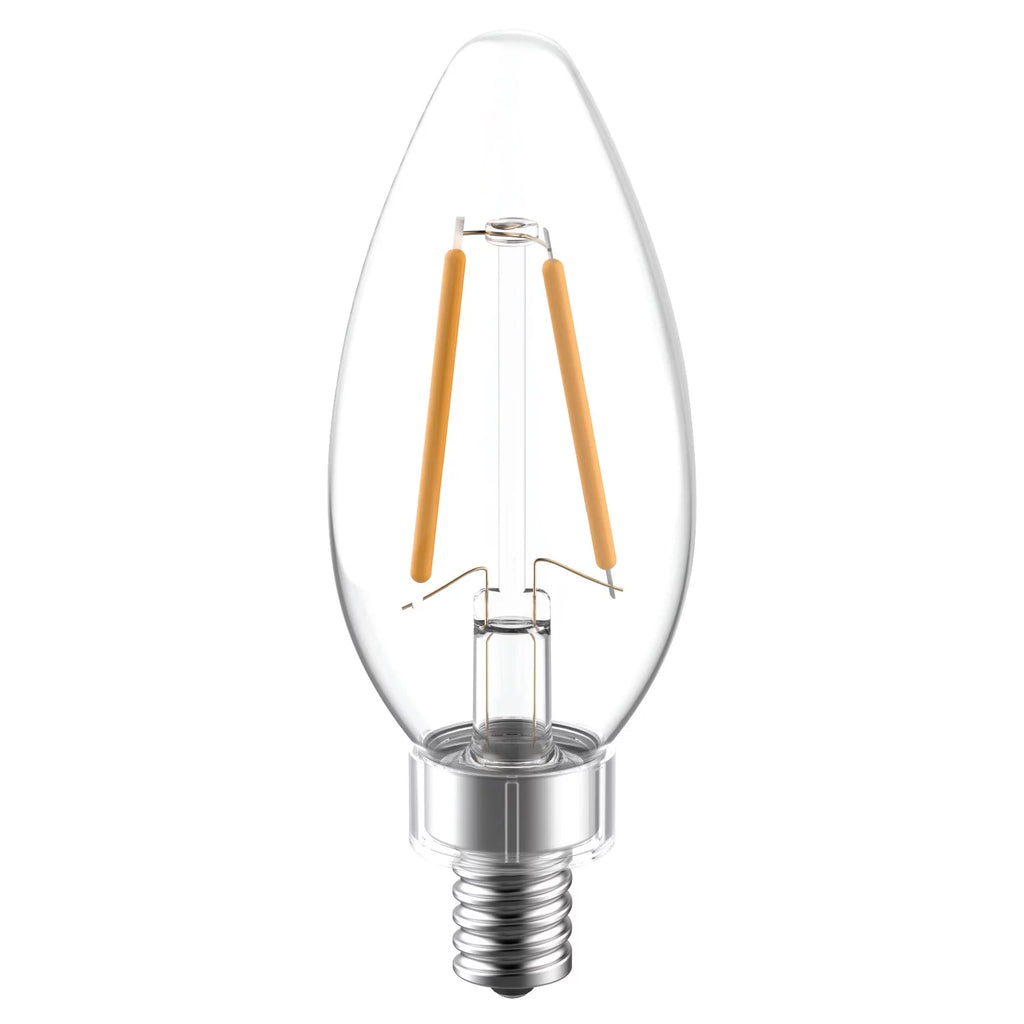 LED Decorative Light Bulbs 40 watts Eqv Candelabra Base 2pk L577317