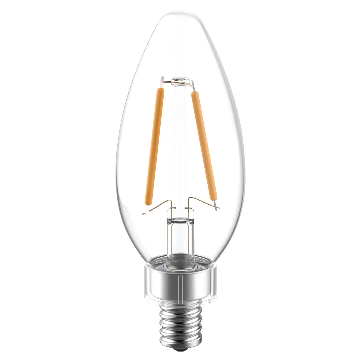 LED Decorative Light Bulbs 40 watts Eqv Candelabra Base 2pk L577317