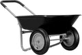 Black Wheelbarrow Garden Cart with Wheels U168211
