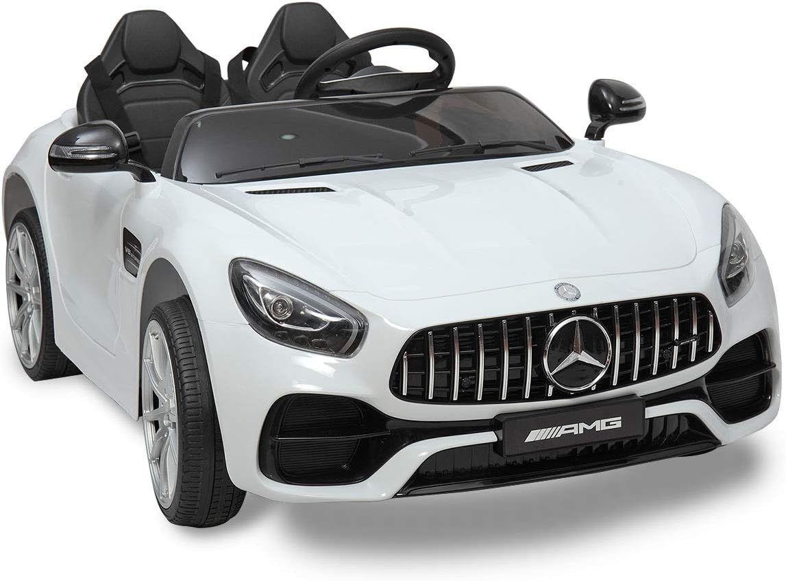 12V Kids Ride On Car with Remote Control White R5906