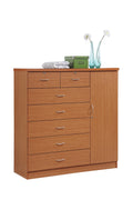 7 Drawer Dresser with Side Cabinet and 3 Shelves B633315