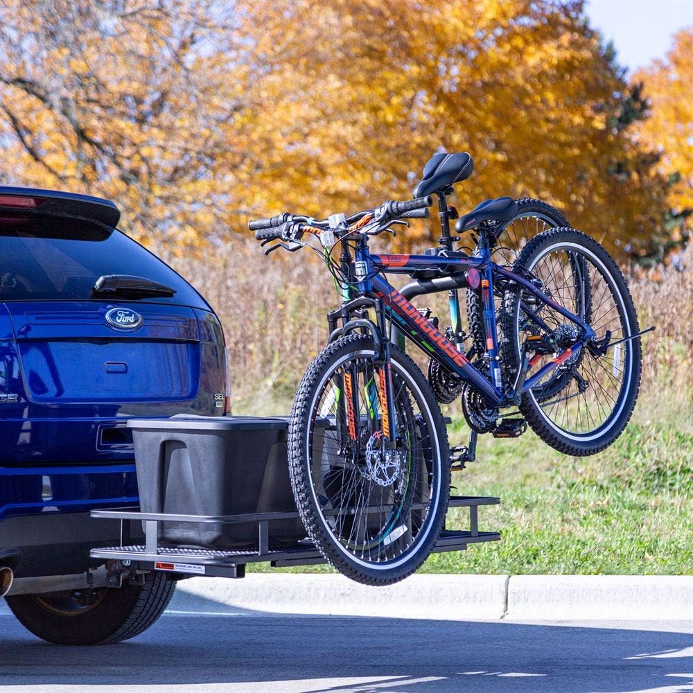 Steel Basket Cargo Carrier with Bike Rack, Fits 4 Bikes A537879