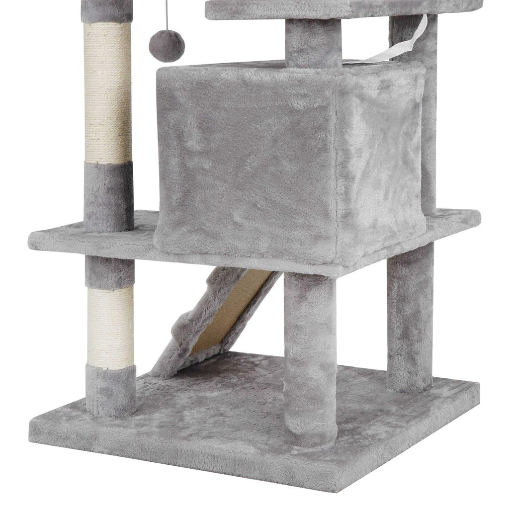 Cat Tree Multi-Levels Condos Scratching Post Tower O81537