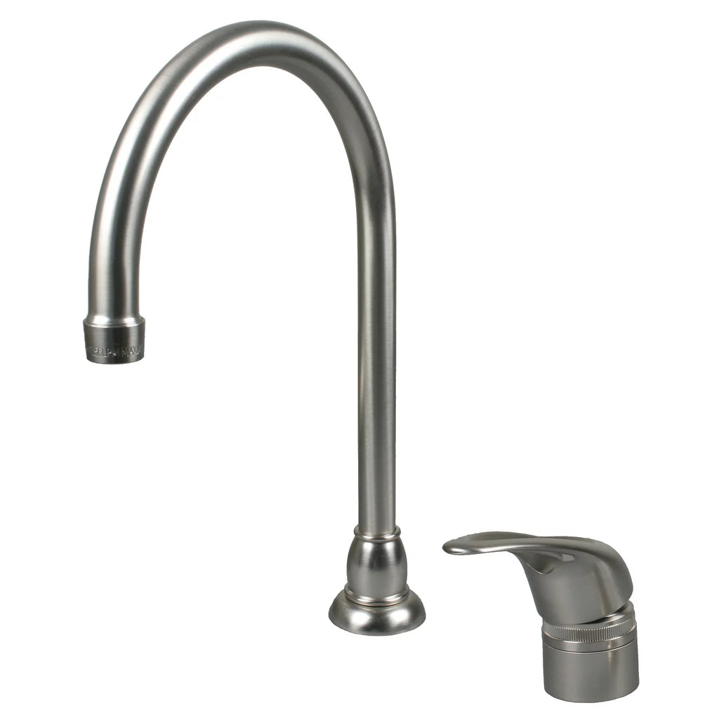 High Arc Gooseneck Kitchen Faucet with Single Lever Side Handle V53508