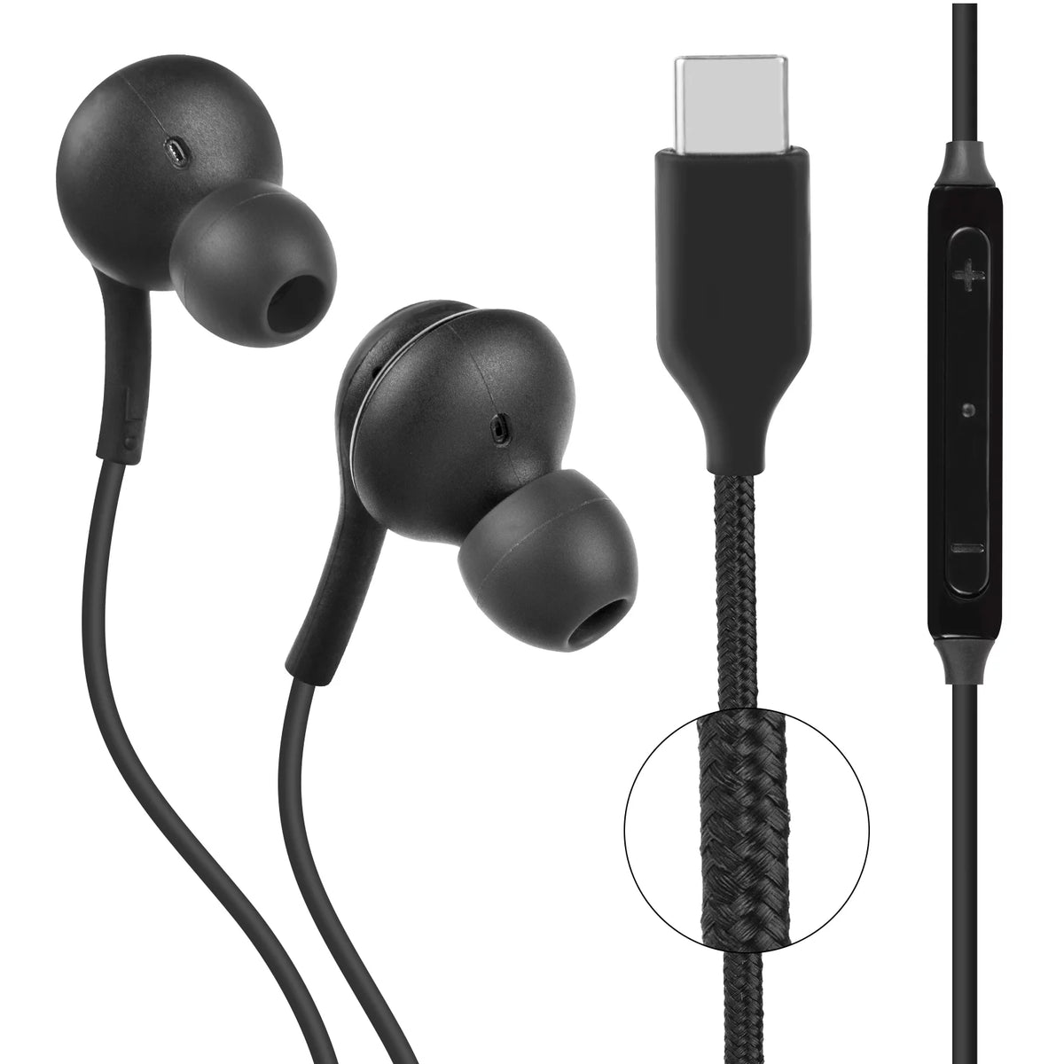 25W Type C UL Certified Charger with USB C Cable and USB Type C Headphones Z849