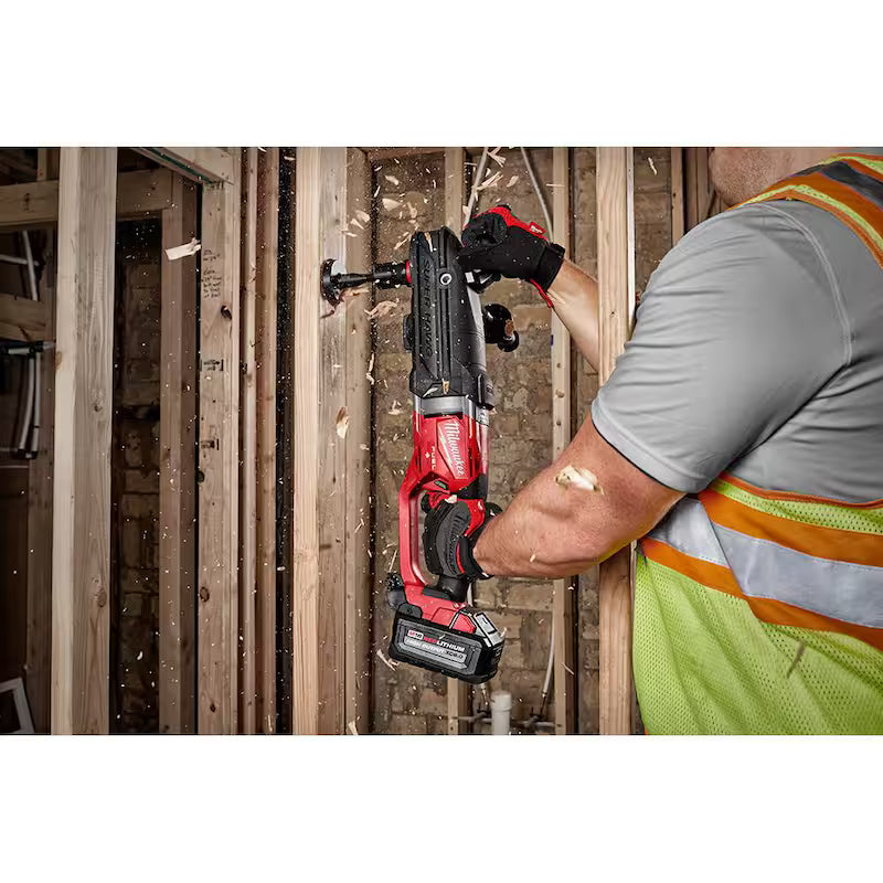 7/16 in. Cordless Right Angle Drill with Hole Saw Kit P414804