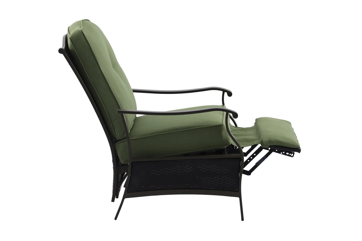 Steel Outdoor Recliner with Cushions M39520