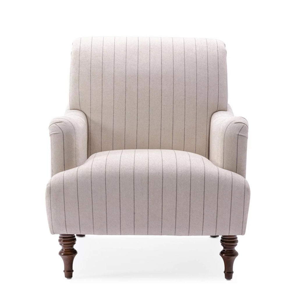 Beige Polyester Fabric Arm Chair O63731
