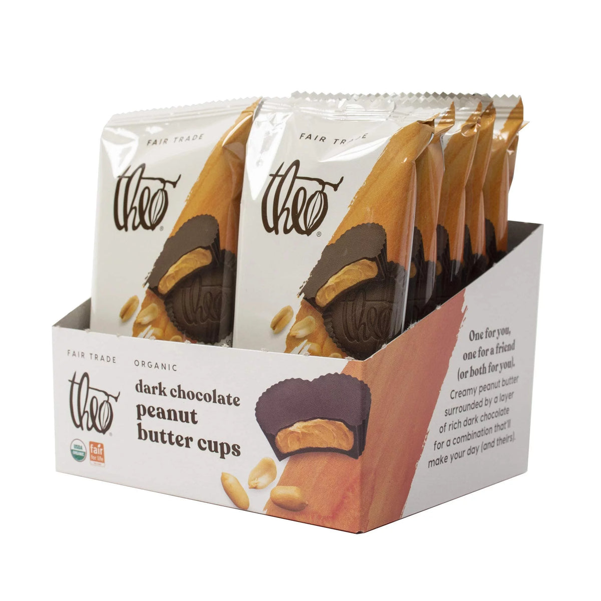 Organic Dark Chocolate Peanut Butter Cups 12 Pack E6878