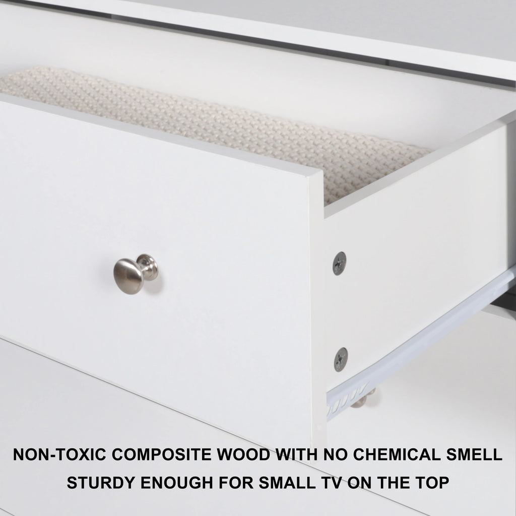 White 5 Drawer Dresser Y575542