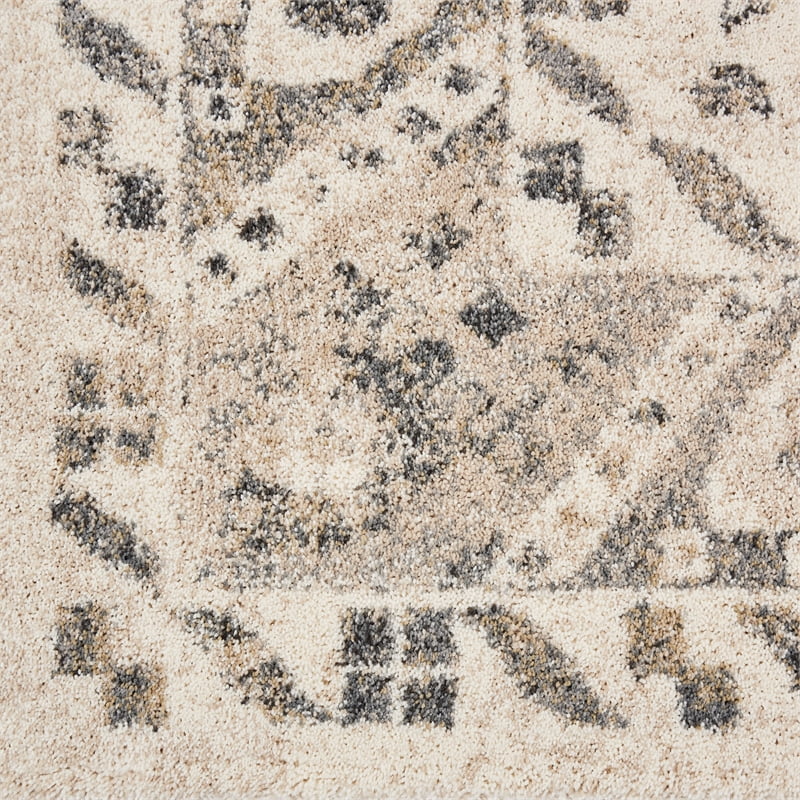 Cream Grey Area Rug Y277