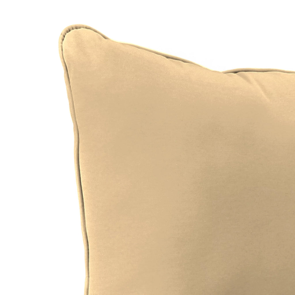 Antique Beige Square Outdoor Deep Seating Cushion and Back Cushion 2-Piece Set N73901
