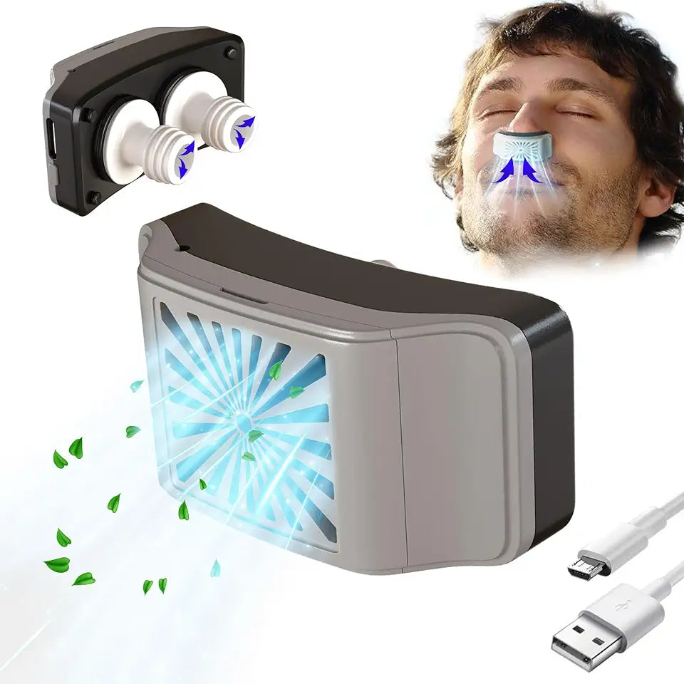 Portable Rechargeable Nostril Expander with Mini-Fan P142