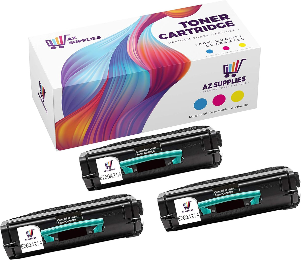 Compatible Black Toner Cartridge 3-Packs N5633