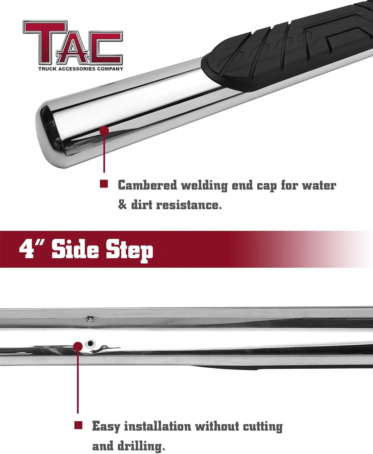 Stainless Steel Side Steps Running Boards A741565