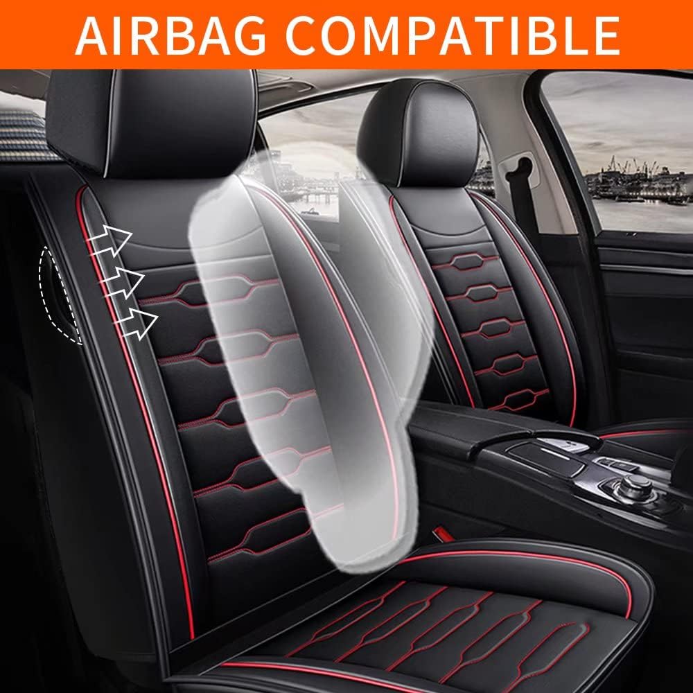Faux Leather Car Seat Covers Full Set T163