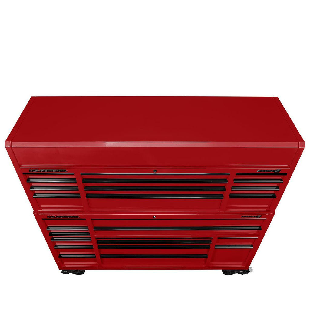 72 in. x 22 in. Triple Bank Top Chest, Red Z394434