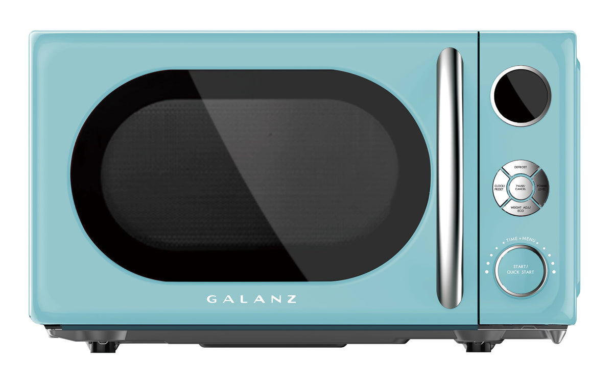 0.7 Cu ft 700 Watts Blue Retro Countertop Microwave Oven I912