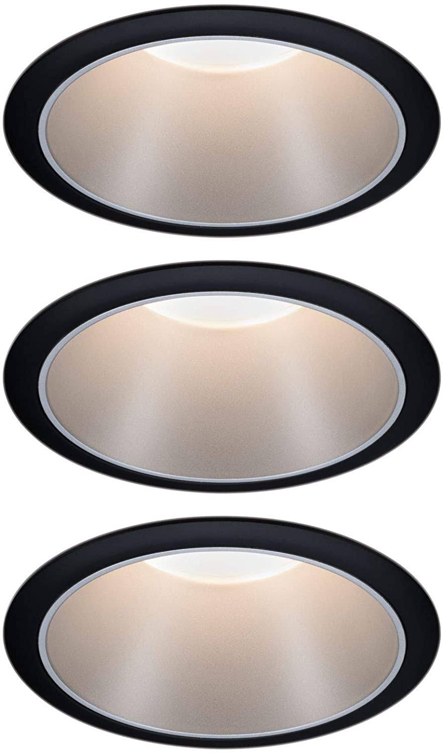 Black Silver Round Dimmable Recessed Spotlight A467