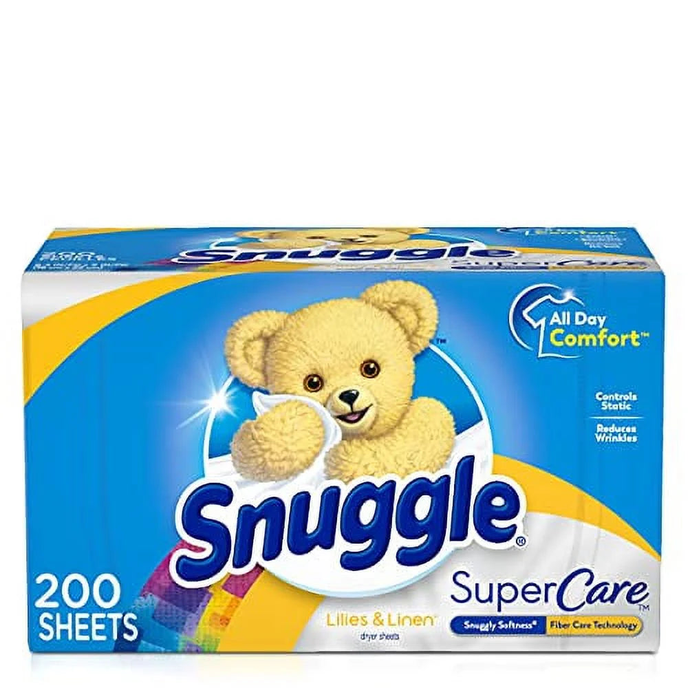 Fabric Softener Dryer Sheets, Lilies and Linen, 200 Count I41355