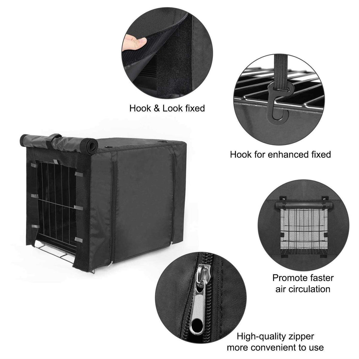 Dog Crate Cover Double Door 36 42 48 inches G5305