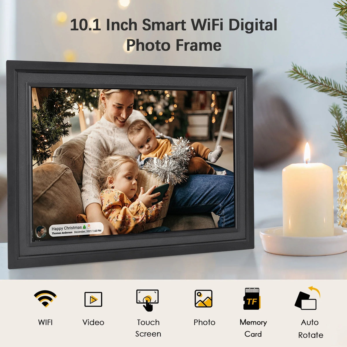 10.1-Inch WiFi Digital Picture Frame 16GB S701