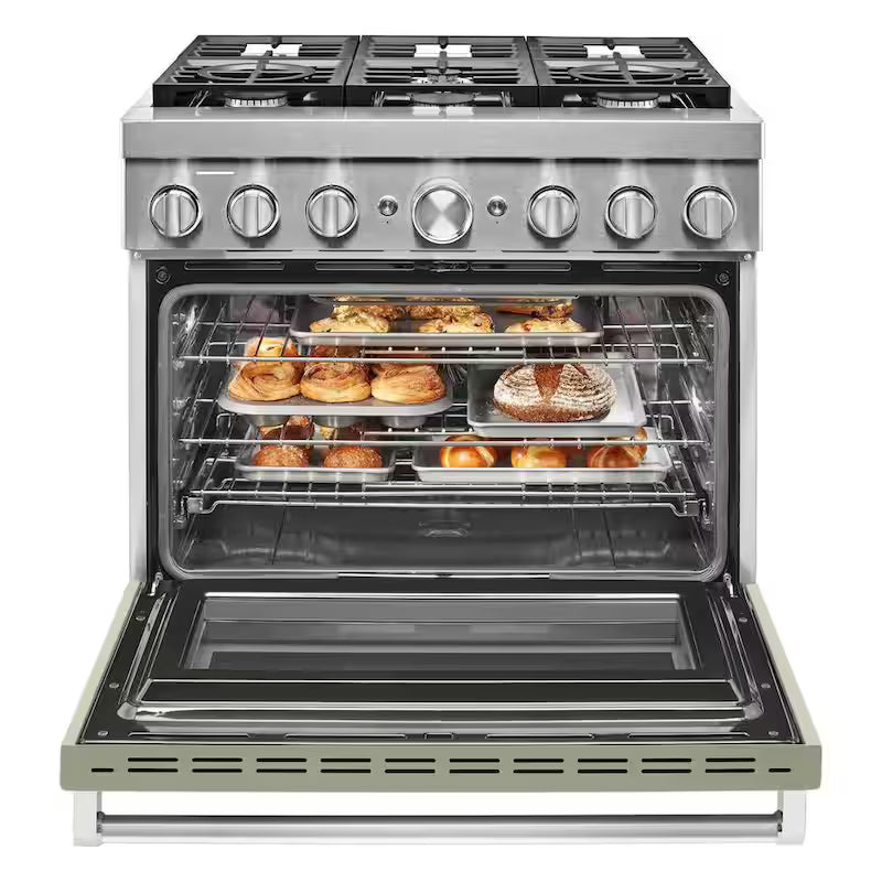 5.1 cu. ft. Dual Fuel Range with 6-Burners F174