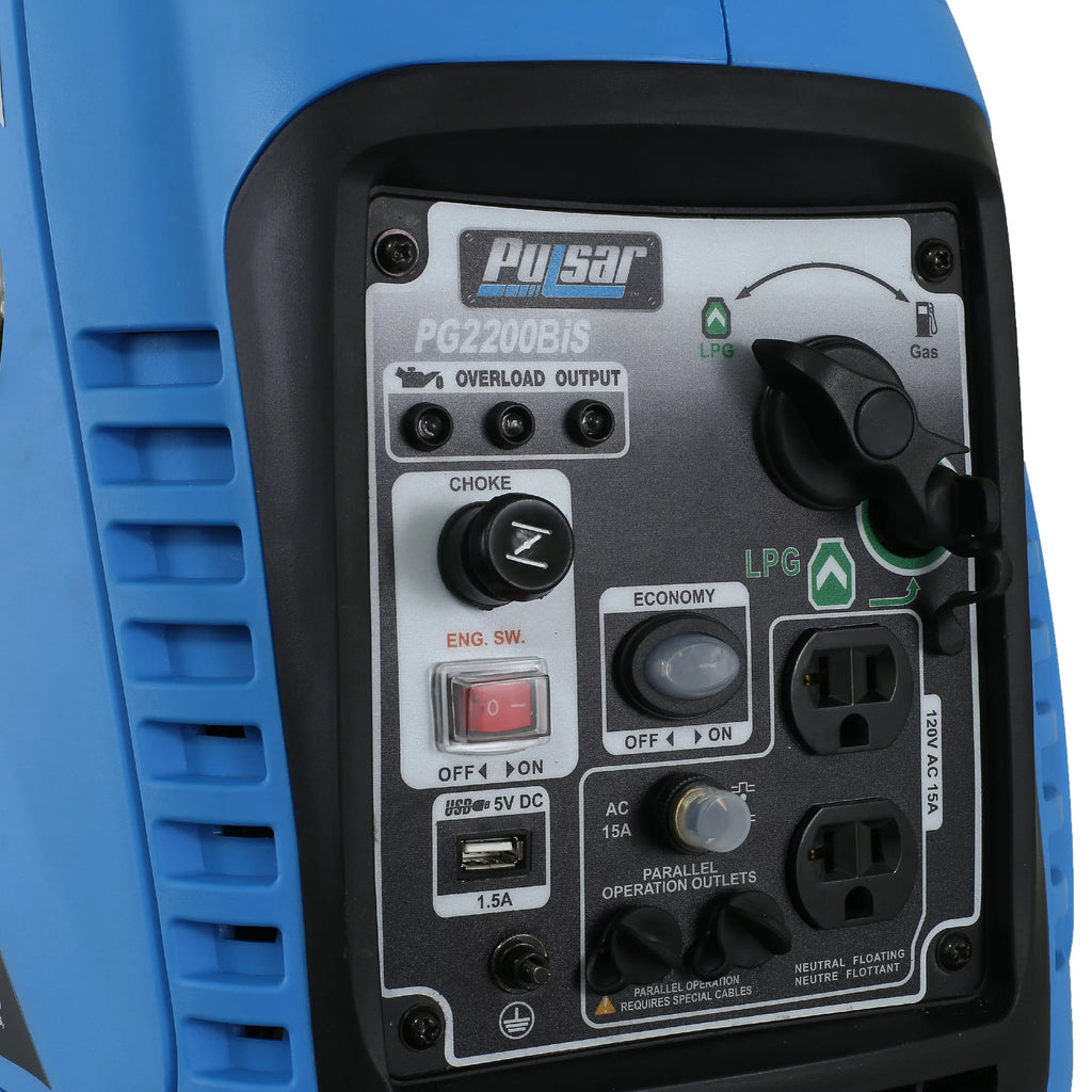 2,200 Watt Dual-Fuel Portable Inverter Generator D904629