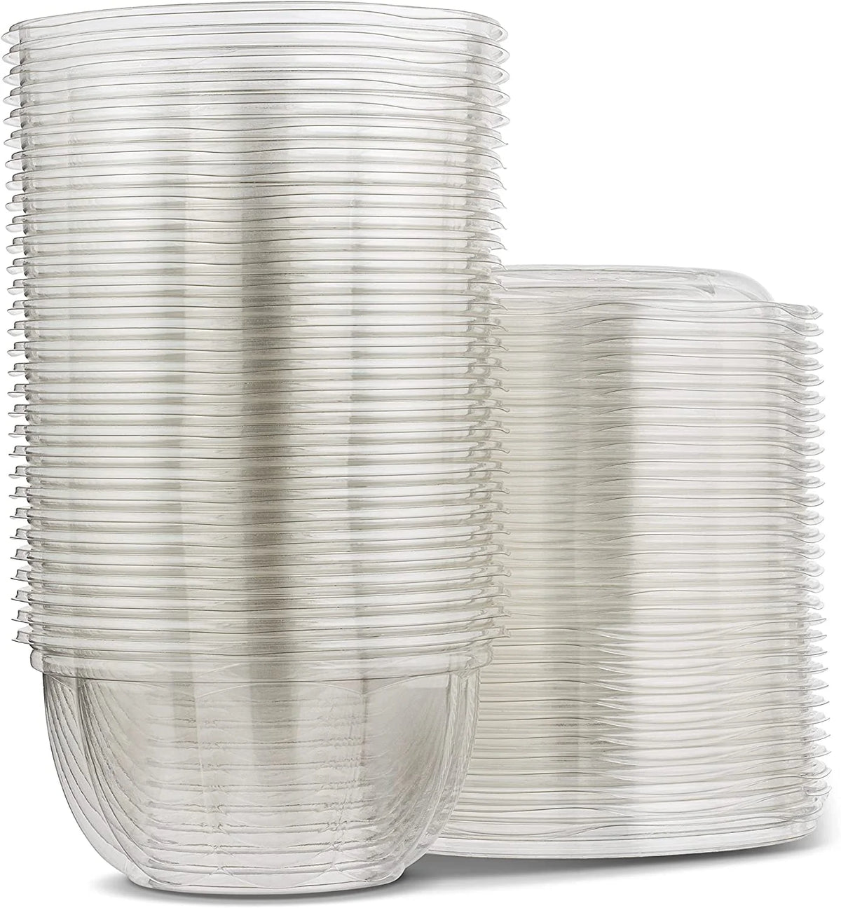 16 oz Clear Disposable PET Plastic Salad Container Pack of 30 L970787