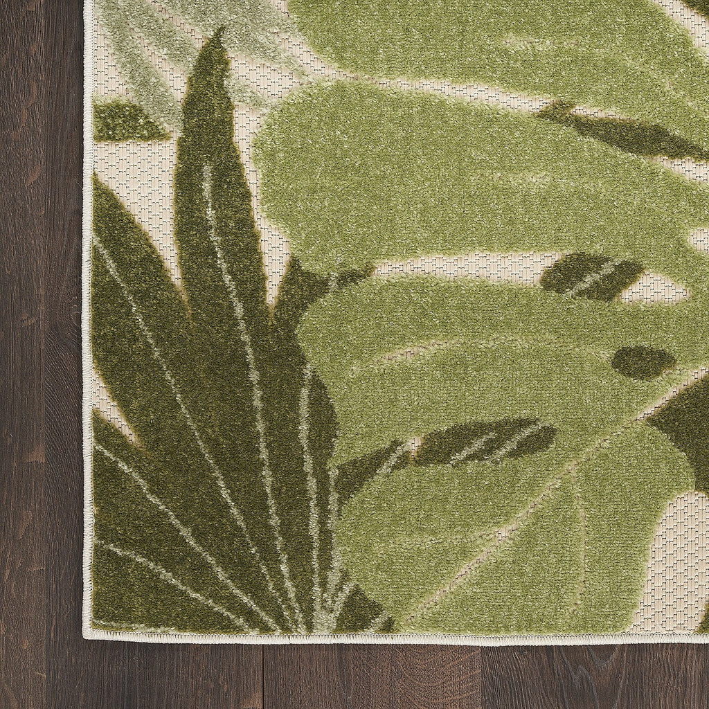 4' x 6' Ivory Green Area Rug P7258