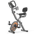 Folding Stationary Recumbent Exercise Bike with Resistance Bands O53799