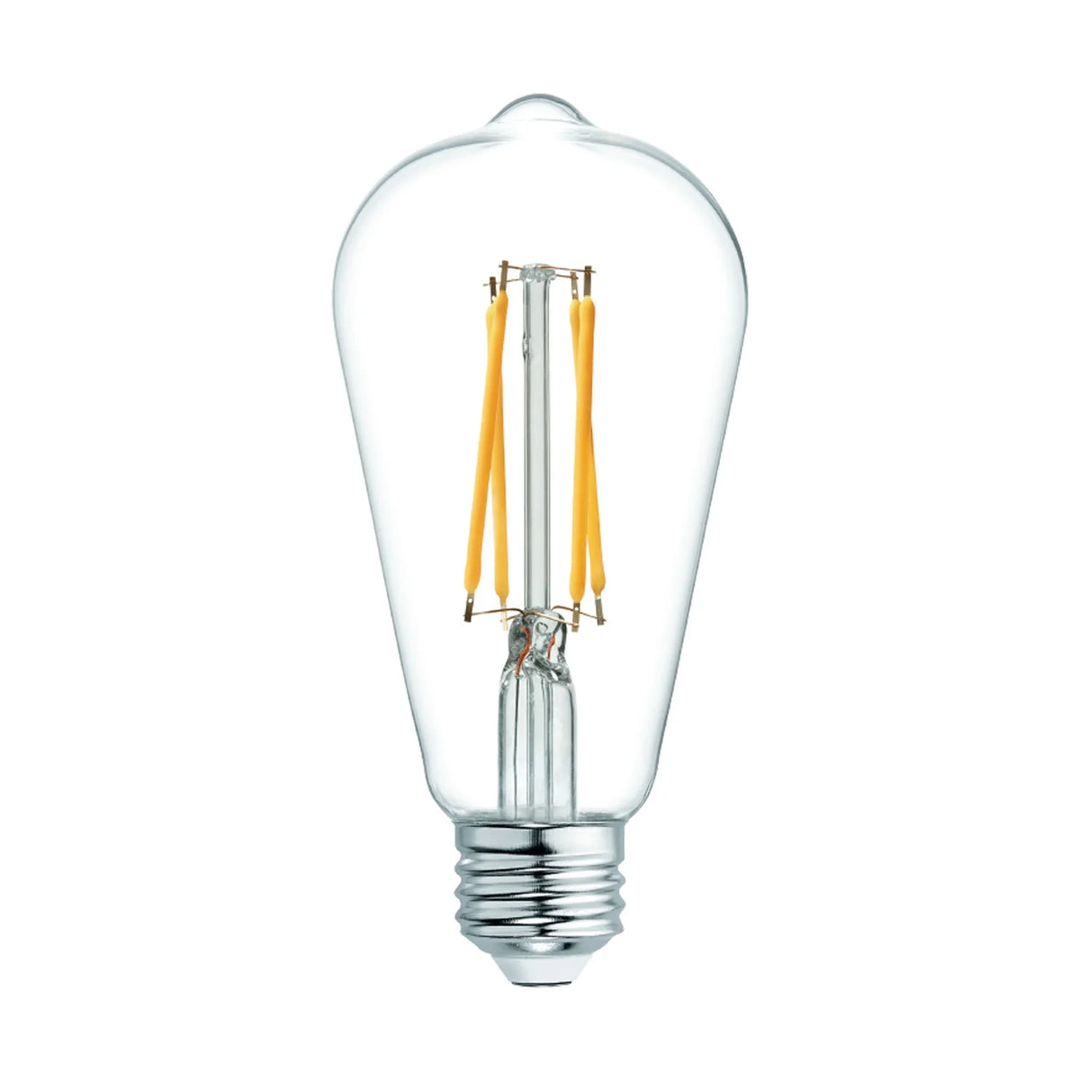 Vintage Style LED Edison Light Bulbs, Clear Glass, 2pk P7976