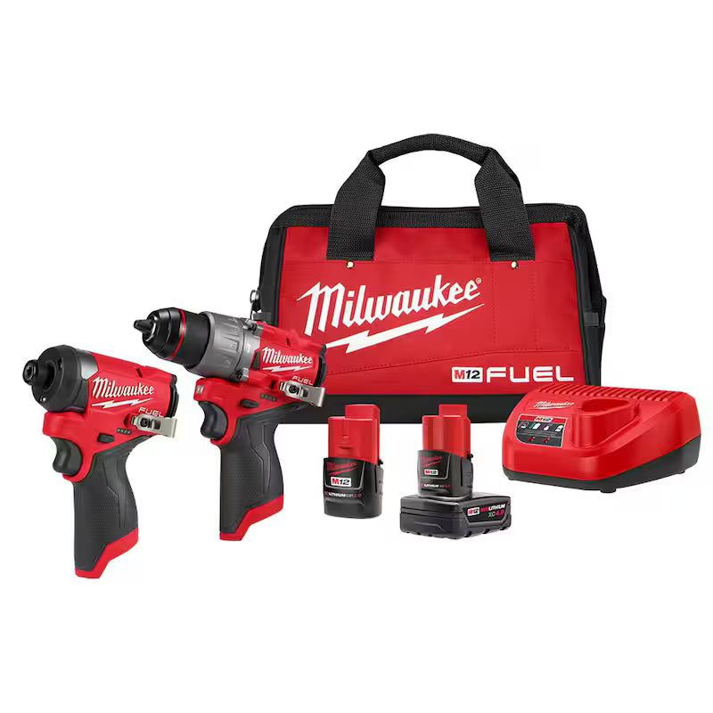 12-Volt Cordless Hammer Drill and Impact Driver Combo Kit I375