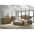 Full Panel 6PC Bedroom Set with Bluetooth E38589