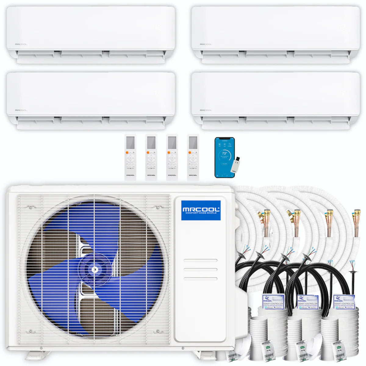 42,000 BTU 4 Zone Ductless Air Conditioner and Heat Pump U965977