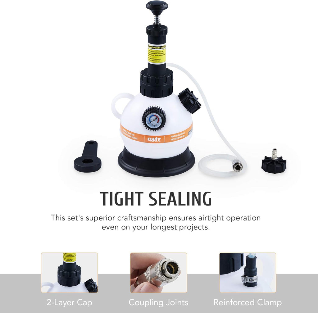Brake Bleeder Kit with Hand Pump and Adapter O5112