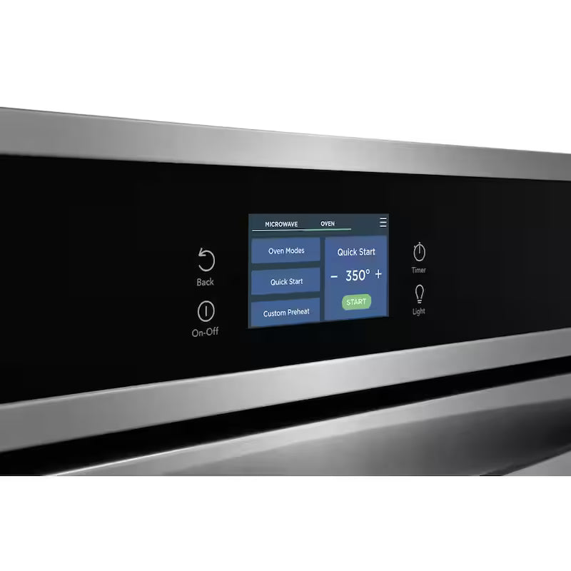 27 in. Electric Built-In Wall Oven and Microwave Combination with Total Convection in Stainless Steel E8444