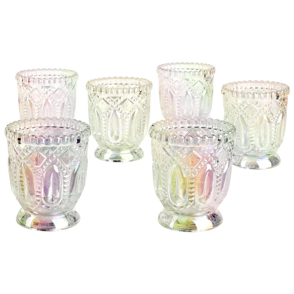 Vintage Glass Candle Holder Pack of 6 K827972